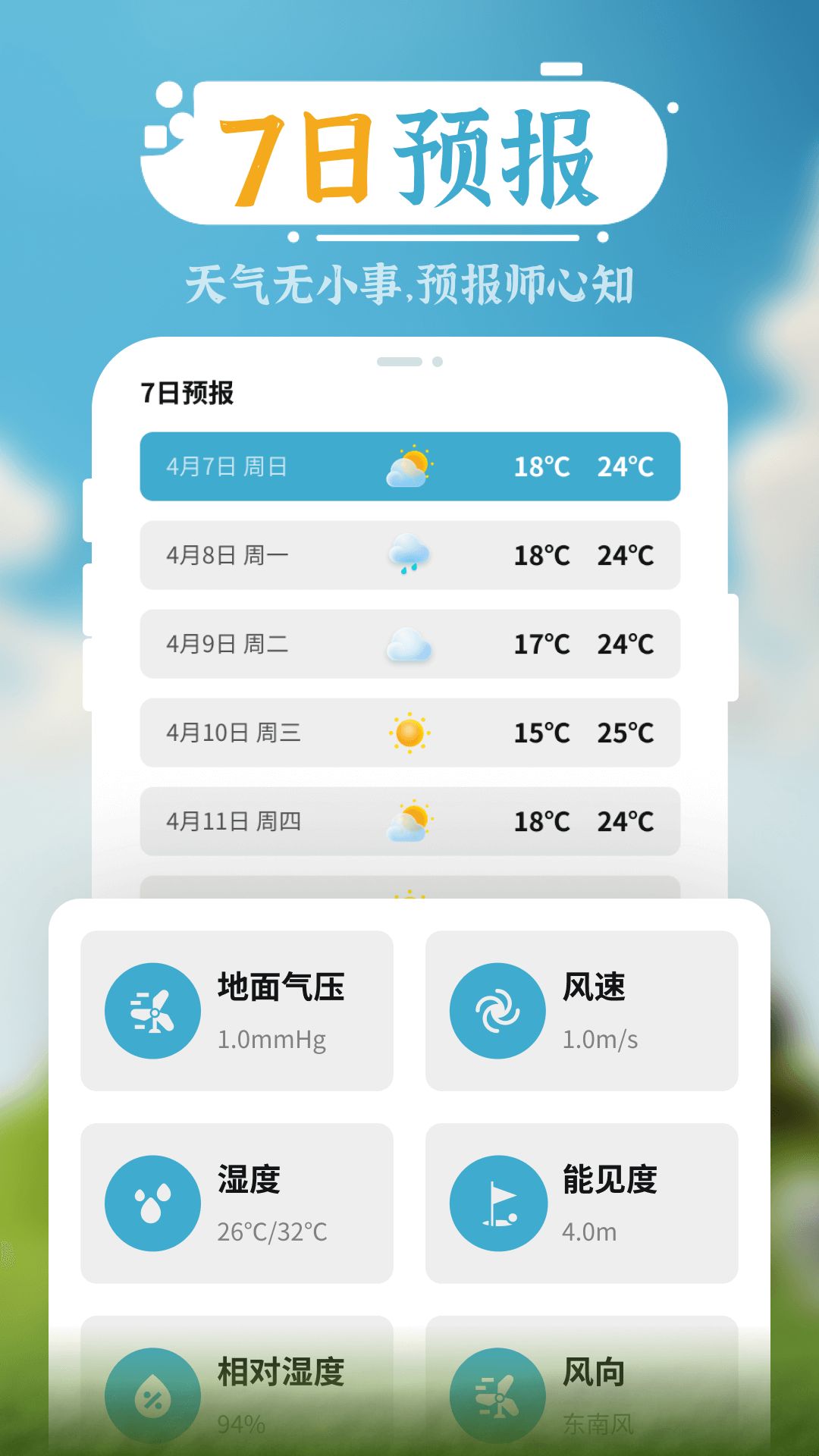 朝拾美好天气app手机版图1
