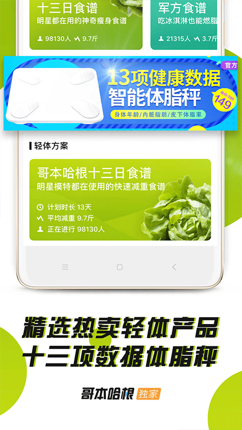 哥本哈根减肥法食谱13天app图2