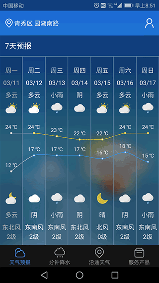 广西晓天气手机客户端图2