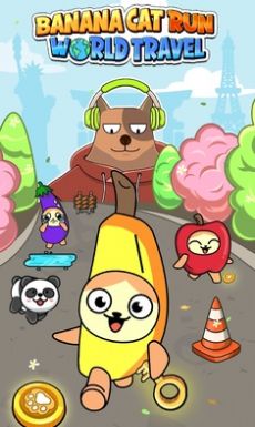香蕉猫跑酷世界之旅游戏正式版