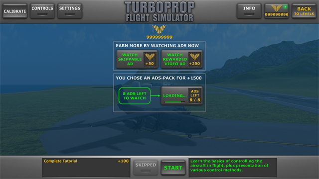 渦輪螺旋槳飛行模擬器內置功能菜單版