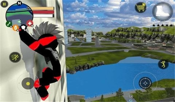 火柴人城市繩索英雄